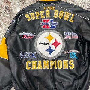 Steelers leather jacket